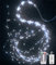 Joysing Fascio di Luci 2 M 200 LED Luci di Natale a Batteria, 8 Modalità Luci a Cascata con Telecomando, Impermeabili Catena Luminosa per Giardino Festa Matrimonio da Decorazione - Bianco Freddo