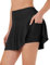 Jack Smith Damen Lässiger Laufrock Tischtennis Badminton Hosenrock Hochelastischer Schwarz 2XL