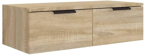 Homgoday Wandschrank Sonoma-Eiche 68x30x20 cm Holzwerkstoff Bücherregale und vertikale Regale Model811397