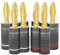 BlueRigger Banana Plugs 5 Pairs / 10 pcs (Closed Dual Screw) - 5 Pack Gold Plated Speaker Plugs Connector for Speaker Wire, Amplifier, Receiver, Banana Wall Plate, Home Theater