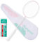 KUMPOO Professioneller Badmintonschläger aus Kohlefaser, 5U, leicht, für Outdoor, Garten, Hinterhof, rosa Badmintonschläger-Set mit Griff und Tasche, YULING Pink