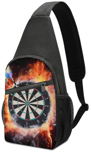 VFMKT Dart Board Sling Bag Casual Chest Bag Crossbody Shoulder Backpack Sport Travel Hiking Daypack for Women Men, Style-9, One Size, Stil: 9, EinheitsgröÃŸe