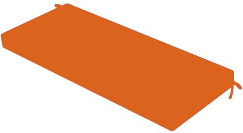 3cm Dicke Sitzauflage Sitzkissen Bank, Bankauflage Outdoor Wasserdicht, Rutschfeste Bankkissen Sitzpolster Waschbare, Gartenbank Auflage Stuhlkissen Bankpolster Für Fensterbank,Orange,140x40x3cm