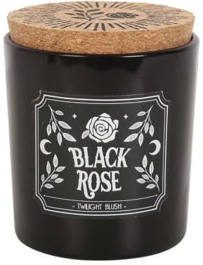 Horror-Shop Black Rose Twilight Blush Gothic-Duftkerze