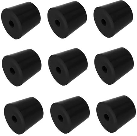 Uonlytech 10stücke Fußpolster Für Waschmaschine Anti-Vibrations-Pads rutschfeste Gummifüße Ersatzfüße Für Drehteller Bodenschoner Für Möbelbeine Konische Form Einfache Installation