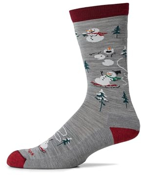 Darn Tough Men's Druid Crew Lightweight Lifestyle Sock (Style 6124) - Gray, Xlarge