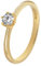 GLIZZ Damenring mit Lab Grown Diamant 0,20 ct. Gold 333 Brillantring GL8664-52 Ringgröße 52/16,6