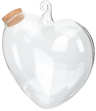 Dekorative Wunschflasche Kleine Glasvase aus Glas und Holz für Zuhause