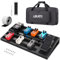 LEKATO Gitarren-Pedalboard, Gitarre Effekt Board 19,7x10x2,4, Große Effektplatte mit Tasche, Robustes Tragbares Pedalboard für Musiker, Gitarristen, Bands