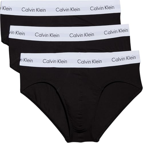 Calvin Klein Herrenslip CK 3 Stück sichtbare elastische Mikrofaser-Unterhose Artikel NB3073A HIP Brief 3PK