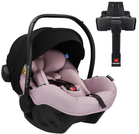 Avionaut Pixel Pro 2.0 C Babyschale – Leichtester Kindersitz (0–13 kg, 40–86 cm) – Ergonomisch & AGR-zertifiziert und Dock 2.0 Isofix-Basis (Pink)
