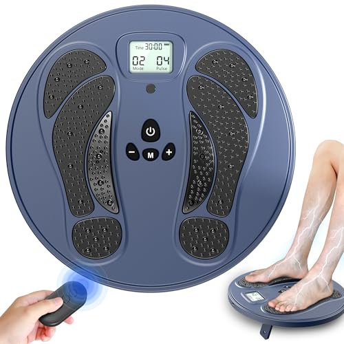 Medic Durchblutungs-stimulator Beine, Wiederaufladbare Durchblutungsstimulator Füße Beine, EMS Fußmassagegerät Elektrisch Verbessert Durchblutung und Neuropathie Linderung Fußschmerzen