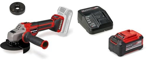 Einhell Professional Akku-Winkelschleifer TP-AG 18/125 CE Q Li Power X-Change (18 V, 900 W, Ø 125 mm, 33 mm Schnitttiefe, Konstantelektronik, ohne Trennscheibe, inkl. 5,2 Ah Akku & Ladegerät)