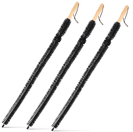 SAFIGLE 3stücke Heizkörperbürste Lang Mit Holzgriff Heizkörperreinigungsbürste Dicht Für Staub Und Flusenentfernung Flexible Borsten Für Tiefe Reinigung