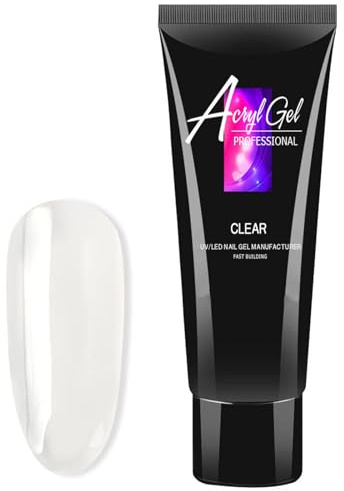 Polygel Kit for Nails Extension, Poly Gel Nail Gel, Acrylic Nail Thickening Long Lasting, UV Clear Builder Gel Nail Manicure for Women DIY Nail Art