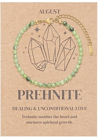 Joo&Rind Armband Damen Gold Wasserfest Naturstein Armband für Frauen Geburtsstein Armbänder 12 Monate Schmuck Geschenk für Mama Freundin Oma | Geburtstag Valentinstag