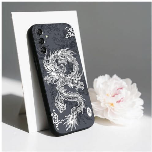 PAIXIKYZ Kompatibel mit Samsung Galaxy A54 5G | Drachen gestrichene TPU Stoßfeste weiche Handyhülle