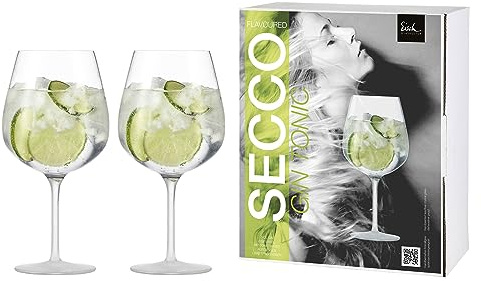 Eisch Gin Tonic Secco Flavoured Lot de 2 gobelets en carton cadeau satiné