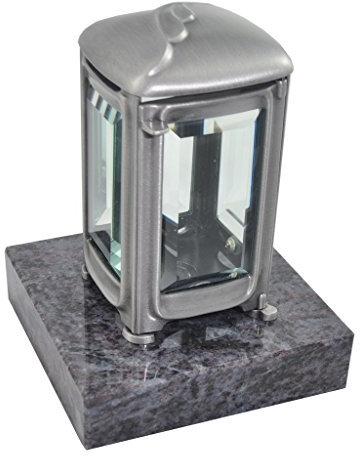 Kunst-Art-Köhl Grablaterne 9472/17 in Messing oder Aluminium montiert auf einem Granitsockel (Aluminium, Orion)