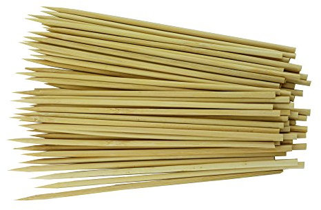 15,2 cm, 300 Stück natürliche Bambusspieße