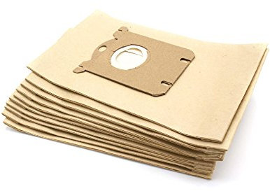 vhbw 10x sacchetto compatibile con AEG/Electrolux AC 1131 Falco, ACV 1131 Parketto, AAM 6320 Air Max, AAM 7124 Air Max aspirapolvere - Marrone