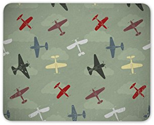 Destination Vinyl Ltd Rustic Retro Planes Mouse Mat Pad - RAF Air Force Plane Sky Computer #13027