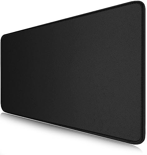 LL-COEUR Grande Tappetino per Mouse da Gaming Nero 140x70x0,3cm, Tappetini da Scrivania Antiscivolo XXL Computer Mousepad (1400 x 700 x 3 mm)