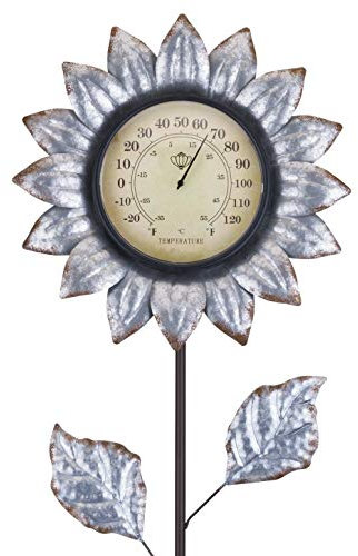 Regal Art & Gift 12326 Blumenthermometer, verzinkt