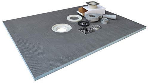 Nassboards Premium PRO Wetroom Shower Tray Waste - Waterproof and Watertight Design with Drain and Installation Guide Including - Free DVD Instructions