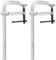 MAXPOWER Metal Welding F-Clamps 2PCs, Heavy Duty 300 x 120mm Depth (12-Inch x 4-3/4-Inch)