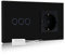 BSEED Dimmer Schalter mit Steckdose mit LED Anzeige 1 Fach 1 Weg Berühren Sie Das Sensorfeld Touchscreen Wandsteckdosen Led Dimmer Touch Lichtschalter Schwarz