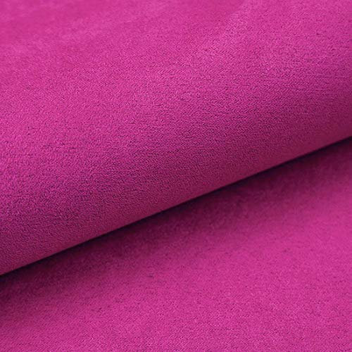 HEKO PANELS Tissus au Metre Ameublement Tissus Suedine au Metre - 100% Polyester Résistant à la Déchirure et aux Rayons UV - Tissus Ameublement pour Fauteuil Sofa Chaise - Rose