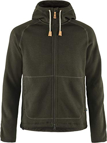 Fjallraven Övik Fleece Hoodie M Sweatshirt - Deep Forest, XXL