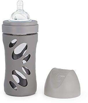 Twistshake Biberon Cristal Anticolicos 260 ml. Gris