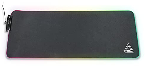 Lexip B10, Flexibles Gaming-Mauspad, für Gaming-Mäuse, 800X 300 X 4 mn Led-Mauspad, glatte und rutschfeste Oberfläche für Gamer und Buro, schwarz