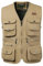 Oralidera Herren Outdoor Jagdweste Reporterwesten Ärmellos Jacke Anglerweste Fotografie Freizeitweste Safari Weste mit Vielen Taschen für Jagd Angeln Camping, Khaki, M