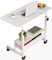 Bureau d'ordinateur mobile à hauteur réglable pour petit espace d'écriture avec roulettes d'angle pour maison, bureau, étude, chambre à coucher, travail, table de jeu de rangement de 80 cm, blanc D
