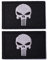 AXEN 2 Pieces Dead Skull Patch Tactical Morale Hook & Loop Patches for Tactical Gear Hat Backpack Jackets