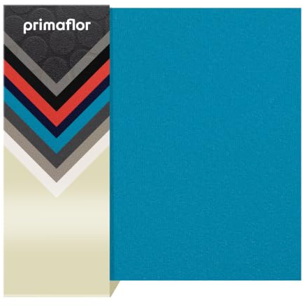 Primaflor PVC Bodenbelag Expotop | 200 x 2000 cm | Hellblau | 2,00 m breit | R10, Bfl-s1 und Nutzungsklasse 22; 2 mm flach, mit Schaumrücken, für Wohnräume, Nassbereiche und Events