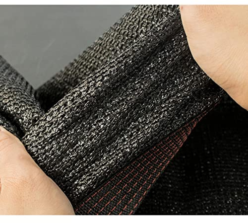 KOOEIN Schattennetz schwarz,Schattenstoff aus Stoff,Anti-UV-Netz mit Ösen,Terrasse,Garten,Dach,Wetterfestes Netz,Pflanzenabdeckungen,Faltbar,2.5x4m/8.2x13.1ft