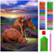 ARTULIO Diamond Painting Pferd Set – 5D Diamant Painting Bilder 30x40 cm mit Diamond Painting Zubehör für Kinder und Erwachsene - Crystal Art für Home Wand Deko