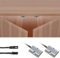 VST DC12/24V 3A Double IR Door Open and Close Sensor Switch Surface Mounted for LED Srtip Light and Under Cabinet Lighting with 12V JST Male and Female (Double Door Sensor, Surface Mount)
