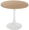 Versa Lia Esstisch für Küche, Terrasse, Garten oder Esszimmer, Maßnahmen (H x L x B) 73 x 80 x 80 cm, Holz, PVC und Metall, Farbe: Braun und Weiß