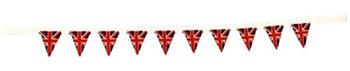 Melody Jane Dolls Houses Puppenhaus Union Jack Großbritannien-Flagge Wimpelkette Party Banner Dekor Zubehör