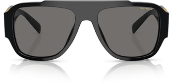 Versace 0VE4436U 57 GB1/81 Sonnenbrille, Unisex, Erwachsene, mehrfarbig (mehrfarbig), Einheitsgröße
