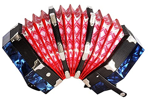 Professionelle Ziehharmonika mit 20 Tasten, Ziehharmonika mit Tasche, für Erwachsene, Instrumentenbedarf, Anfänger, Studenten, faszinierender, weicherer Klang