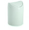 CABLEPELADO Papelera basculante plástico para mesa, Mini Basurero de Mesa, Cubo de Basura para Escritorio, Papelera de Oficina Pequeña, Papelera de Plástico con Tapa Basculante, 1.4 Litros, Verde