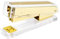 MSDADA Heftgerät, Desktop-Hefter, Büro-Hefter, Transparenter Acryl Easy-Press Hefter, Ergonomisches Design, Modernes Schreibtischzubehör für Hause, im Büro oder in der Schule(Gold)