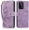 KQXG Cover per Samsung Galaxy A53 5G - Custodia a Libro Magnetica Portafoglio in Pelle Sintetica con Calamita, Flip Antiurto in Silicone -Viola