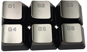 YHAILI DIY-Tastatur, 6 Stück, G1, G2, G3, G4, G5, G6, Makro-Tastenkappen für Corsair K95, K100 RGB mechanische Tastatur